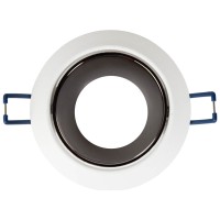 Rama spot Draco GU10 87x85mm, alb cu reflector platinum, Metsan - ambalaj