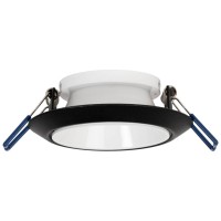 Rama spot Draco GU10 87x85mm, negru cu reflector alb, Metsan - ambalaj