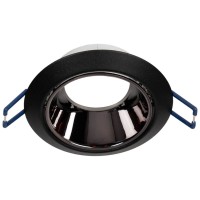 Rama spot incastrabila Draco GU10 rotund, negru, Metsan - detaliu