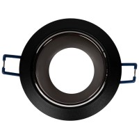 Rama spot incastrabila Draco GU10 rotund, negru, Metsan - ambalaj