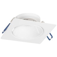 Rama spot Leo GU10 patrat 87x85mm, alb, Metsan