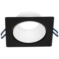 Rama spot Leo GU10 patrat 87x85mm, negru, Metsan - detaliu