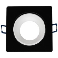 Rama spot Leo GU10 patrat 87x85mm, negru, Metsan - ambalaj