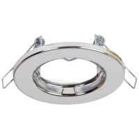Rama spot incastrabil Italian Pluton GU10 81x65mm crom satin - vedere laterala