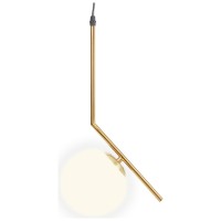 Pendul Nala 1xE14 40W auriu, cablu 1.5m, metal si sticla, Erste - vedere laterala