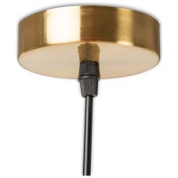 Pendul Nala 1xE14 40W auriu, cablu 1.5m, metal si sticla, Erste - detaliu