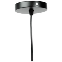 Pendul Spot Erste 1xE27 IP20, 8x100 cm, metal negru - vedere laterala