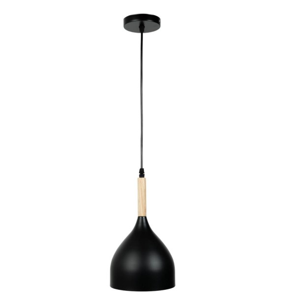 Pendul Player negru 1xE27, metal si sticla, 17x100 cm, IP20