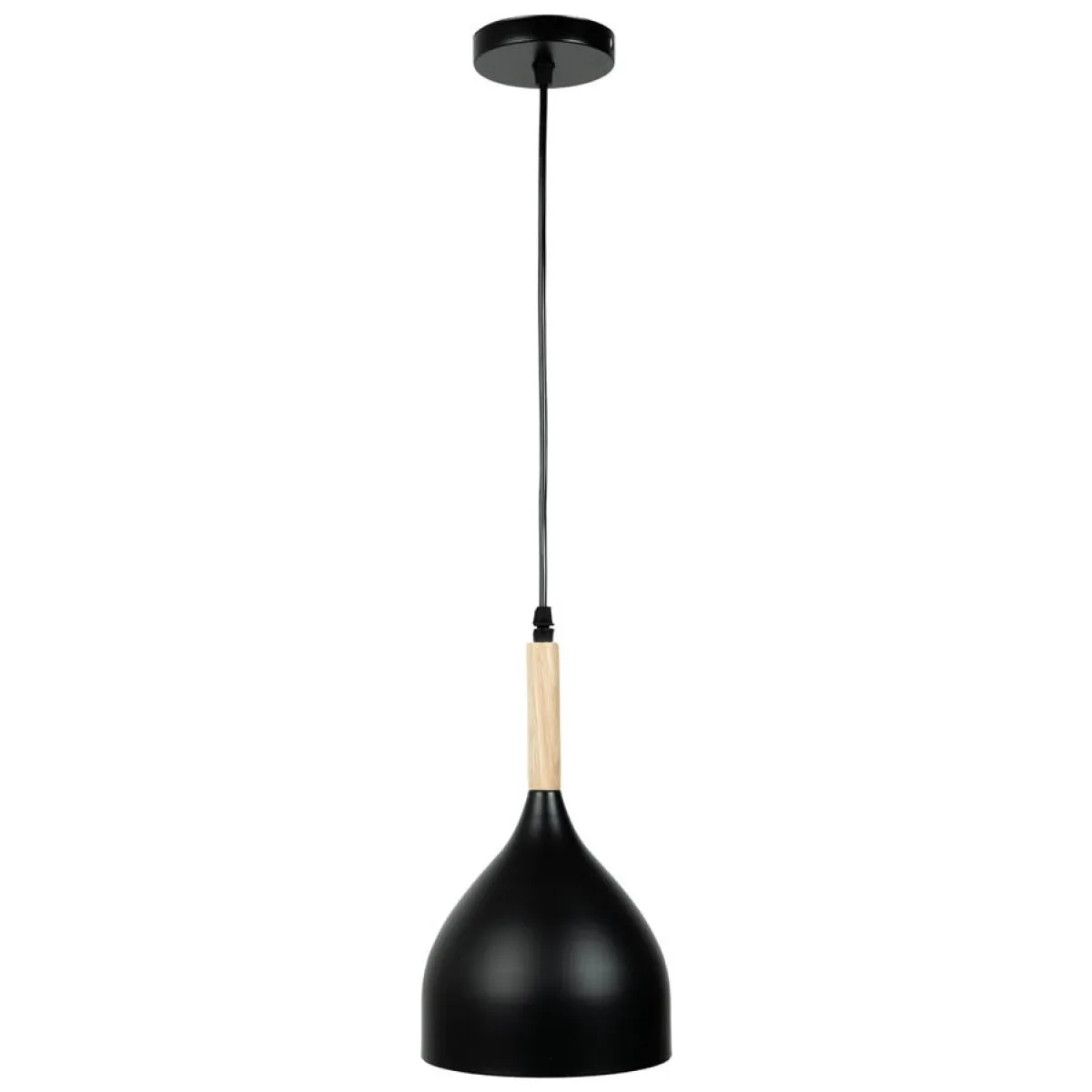 Pendul Player negru 1xE27, metal si sticla, 17x100 cm, IP20