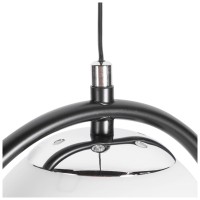 Pendul Glace Erste 3xE27 negru, metal si sticla, 60x100 cm - imagine 5