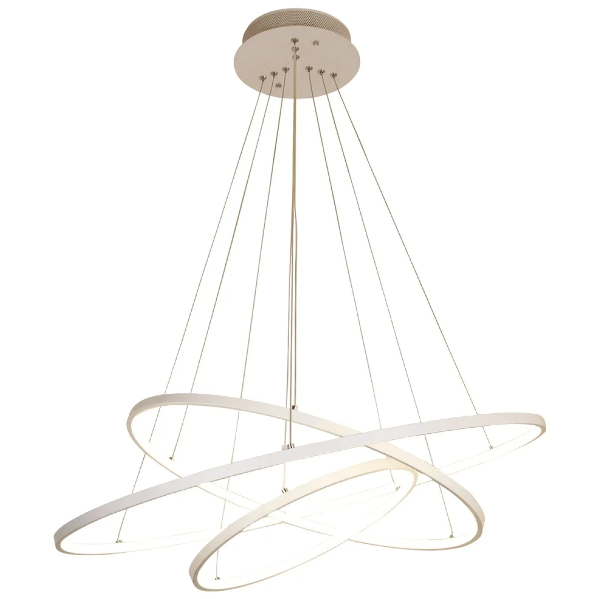 Lustra Wonder LED 96W 4000K 7680lm 120x80cm aluminiu alb