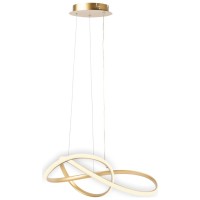 Pendul LED Libra 40W 150x60cm 3CCT 3000-6500K auriu, Erste - ambalaj