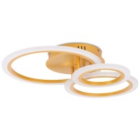 Lustra Oro LED 45W 50cm 3000-6500K CCT dimabila aurie, telecomanda - imagine 5