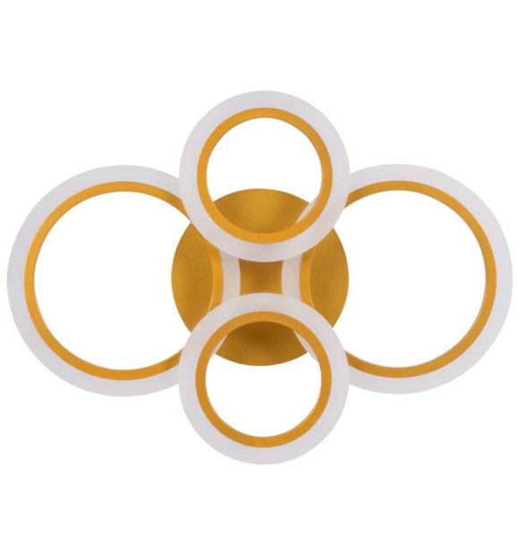 Lustra Oro LED 52W 56cm 3000-6500K CCT auriu, telecomanda