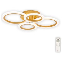 Lustra Oro LED 52W 56cm 3000-6500K CCT auriu, telecomanda - detaliu