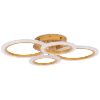 Lustra Oro LED 52W 56cm 3000-6500K CCT auriu, telecomanda - imagine 5