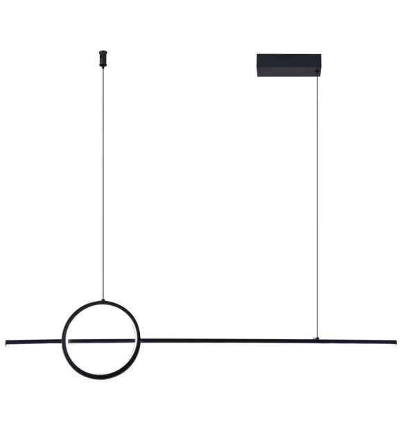 Pendul Hera LED 40W 3CCT 2800lm 100x100cm IP20, negru, Erste