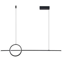 Pendul Hera LED 40W 3CCT 2800lm 100x100cm IP20, negru, Erste