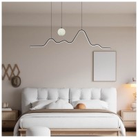 Pendul liniar Hades LED 26W 3CCT 120cm negru, Erste - imagine 6