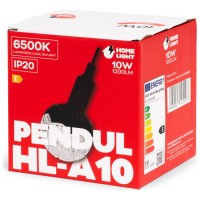 Pendul LED A10 Homelight 10W 6500K 1200lm 14.5cm, negru - ambalaj