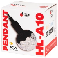 Pendul LED A10 Homelight 10W 6500K 1200lm 14.5cm, negru - imagine 5