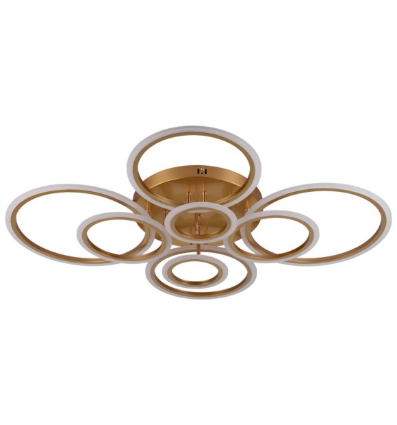 Lustra Glovy LED 125W 3CCT 7500lm 100x80cm auriu dimabila Erste
