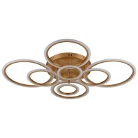 Lustra Glovy LED 125W 3CCT 7500lm 100x80cm auriu dimabila Erste