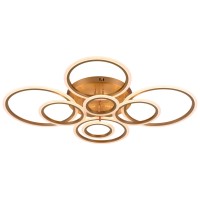 Lustra Glovy LED 125W 3CCT 7500lm 100x80cm auriu dimabila Erste - ambalaj