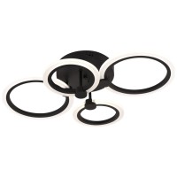 Lustra Urban LED 45W 3CCT 3150lm 62cm IP20, Negru, Erste - vedere laterala