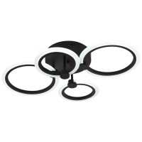 Lustra Urban LED 45W 3CCT 3150lm 62cm IP20, Negru, Erste - detaliu