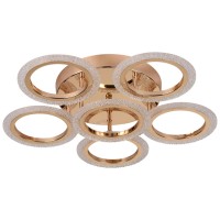 Lustra Bright LED 60W 3CCT 5800lm 52cm auriu, Erste