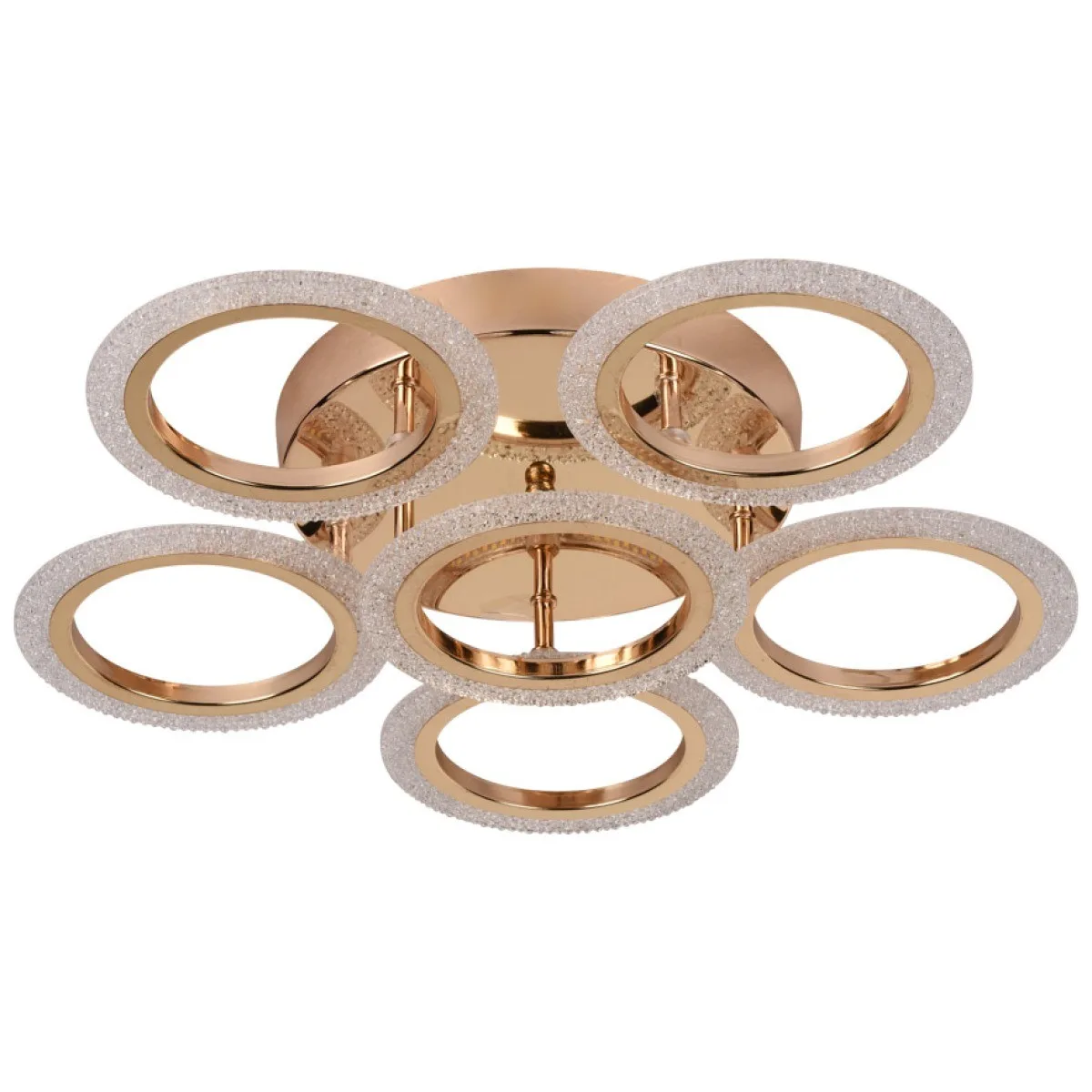 Lustra Bright LED 60W 3CCT 5800lm 52cm auriu, Erste