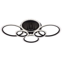 Lustra Lumia LED 90W 3CCT 6300lm 81x58cm IP20, negru, Erste - vedere laterala