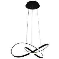 Pendul Libra LED 55W 3CCT 3410lm 50x150cm IP20 negru Erste - vedere laterala