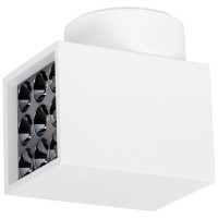 Aplica LED Roma 12W 4000K, negru, IP20, 10 cm, Metsan - vedere laterala