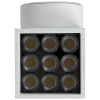 Aplica LED Roma 12W 4000K, negru, IP20, 10 cm, Metsan - detaliu