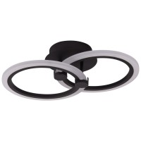 Aplica Pearl LED 30W 3CCT cu telecomanda, negru, 41 cm