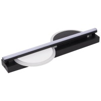 Aplica LED Zuleya 24W 3CCT 40cm IP20, negru, Erste - vedere laterala