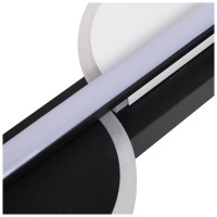 Aplica LED Zuleya 24W 3CCT 40cm IP20, negru, Erste - imagine 5