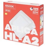 Aplica LED Viva 22W 6500K patrata 18cm IP20 alb, Homelight - imagine 5