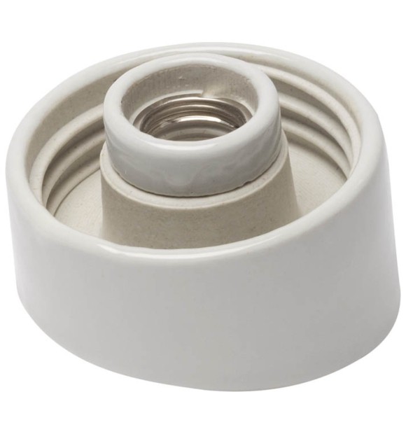 Aplica Ceramica Oblica E27 40W Alba IP20, perete interior