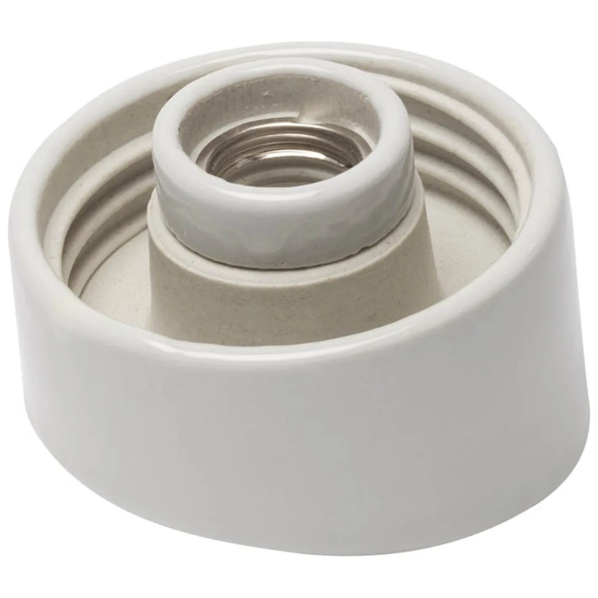 Aplica Ceramica Oblica E27 40W Alba IP20, perete interior
