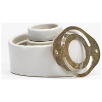Aplica Ceramica Oblica E27 40W Alba IP20, perete interior - detaliu
