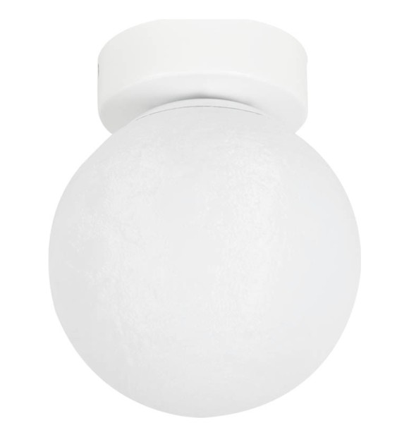 Aplica Luma 1xE14 60W IP20, alb, metal si sticla, 15x17 cm Erste