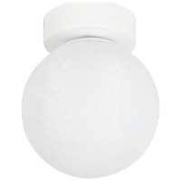 Aplica Luma 1xE14 60W IP20, alb, metal si sticla, 15x17 cm Erste