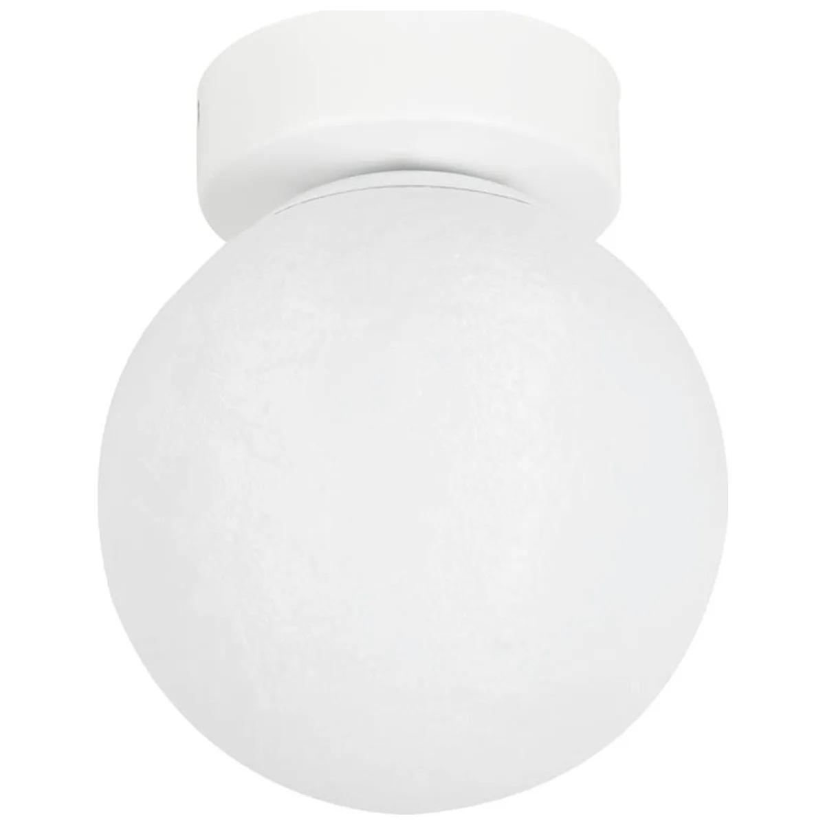 Aplica Luma 1xE14 60W IP20, alb, metal si sticla, 15x17 cm Erste
