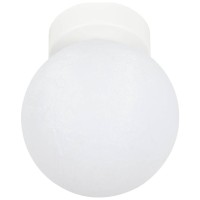 Aplica Luma 1xE14 60W IP20, alb, metal si sticla, 15x17 cm Erste - vedere laterala