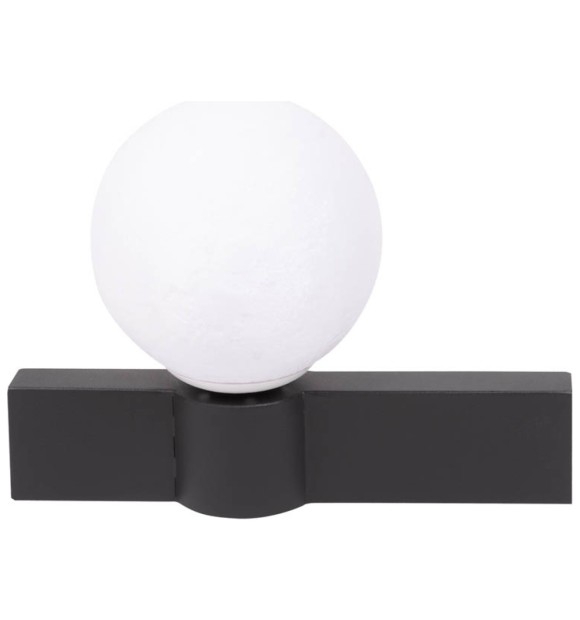 Aplica perete Glace Erste 1xE27 max 60W, 20x28 cm, negru+alb