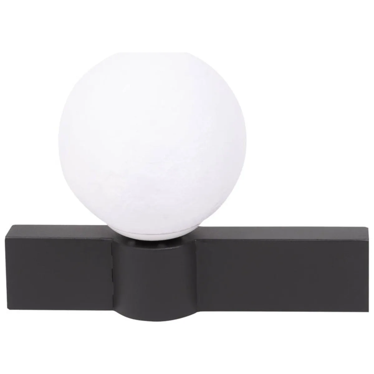 Aplica perete Glace Erste 1xE27 max 60W, 20x28 cm, negru+alb