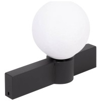 Aplica perete Glace Erste 1xE27 max 60W, 20x28 cm, negru+alb - ambalaj